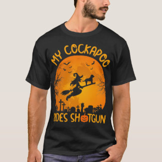 Camiseta Engraçado, Minha Cockapoo Corre Uma Bruxa Atirada