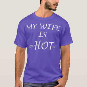 Camiseta Engraçado Minha Esposa É Psicótica Marido Dotada I