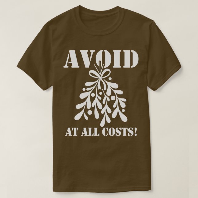 Camiseta Engraçado Mistletoe de Natal (Frente do Design)