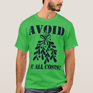 Camiseta Engraçado Mistura de Natal Beijando Memória Engraç