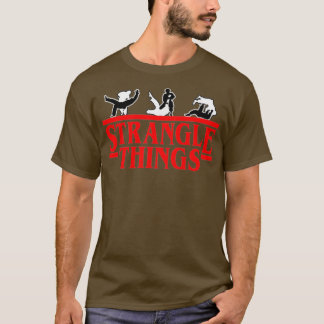 Camiseta Engraçado MMA BJJ Strangle Coisas do brasileiro Ji