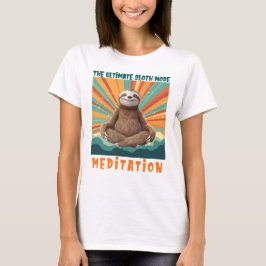 Camiseta Engraçado Modo Lama, Meditação Ultima Do Modo Lama