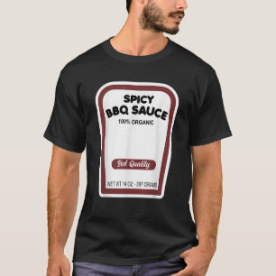 Camiseta Engraçado Molho de CHURRASCO Orgânico do Halloween