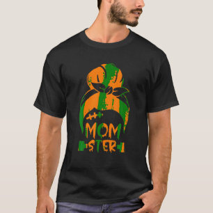 Camiseta Engraçado Momster Halloween Mãe Figurume Família D