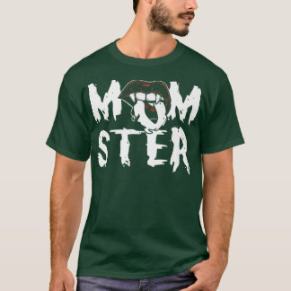 Camiseta Engraçado Momster Halloween Mamãe Fumaça Figurino