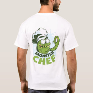 Camiseta Engraçado Monstro Chef Kraken Octpous Monster