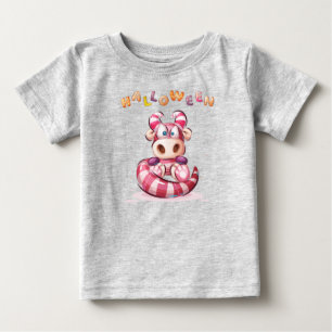 Camiseta Engraçado Monstro Infantil de Halloween Toddler B
