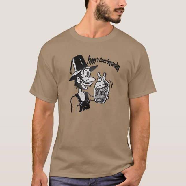 Camiseta Engraçado Montanha 🏔️ Cômico Hillbilly (Frente)