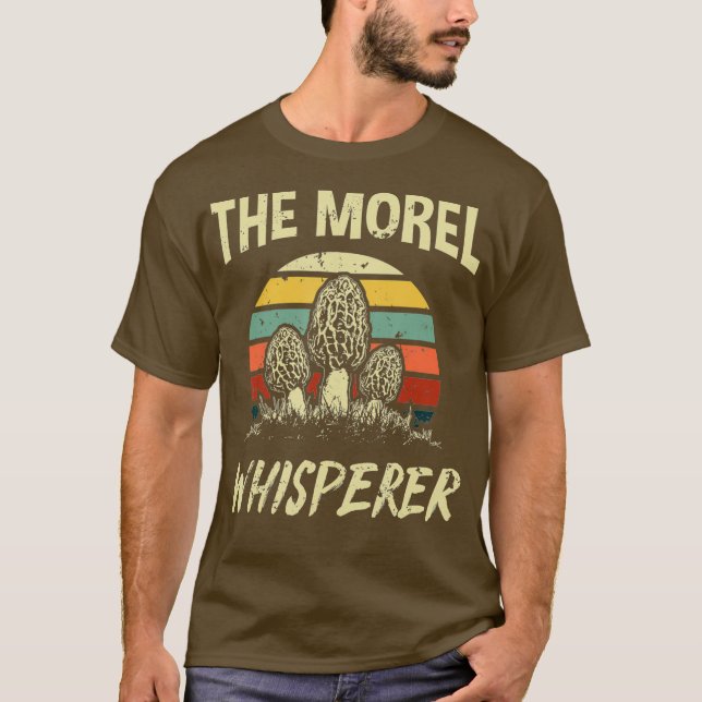 Camiseta Engraçado Morel Mushroom Hunter Gift Foraging (Frente)