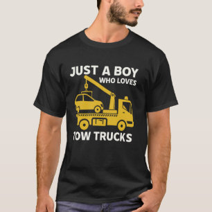 Camiseta Engraçado Motorista De Caminhão Apenas Um Menino Q