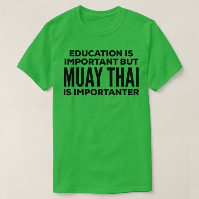 Camiseta Engraçado Muay Thai Cotação (Frente do Design)