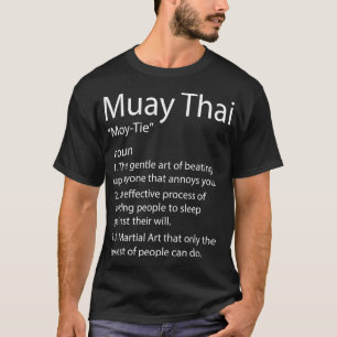 Camiseta Engraçado Muay Thai Tailandês Boxando Muay Definiç