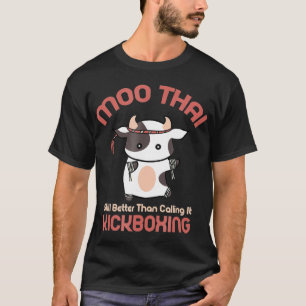 Camiseta Engraçado Muay ThaiMoo Tailandês Kickboxing