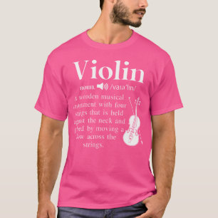 Camiseta Engraçado Música Violino Nova Definição Para Orque