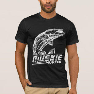 Camiseta Engraçado Muskellunge Fish Muskie Hunter Musky Pe
