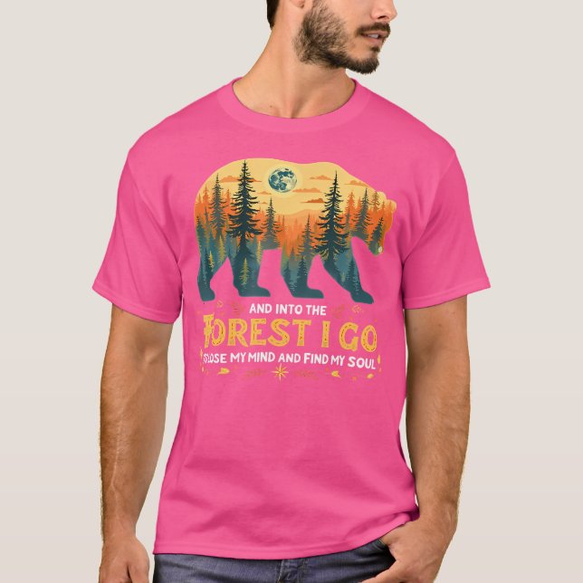 Camiseta Engraçado Na Floresta Eu Vou Ao Perder Da Minha Me (Frente)
