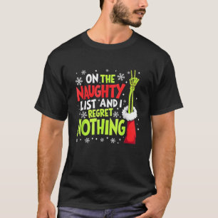 Camiseta Engraçado Na Lista De Idiotas E Não Lamento Nada