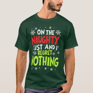 Camiseta Engraçado Na Lista dos Travessos e Não Me Arrepend