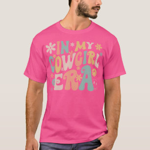 Camiseta Engraçado Na Minha Cowgirl Era Groovy Western Rode