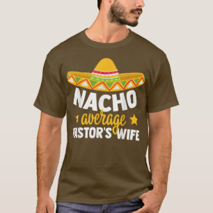 Camiseta Engraçado Nacho Média Pastor Recem casados Esposa 
