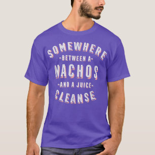Camiseta Engraçado Nachos e um Suco Cleanse Tortilla Vegan