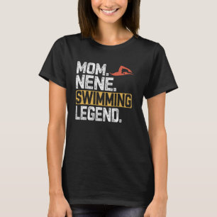 Camiseta Engraçado Nadar Mãe Nene Legenda Legal Nene