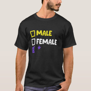 Camiseta Engraçado Não-Binário E Transgênero