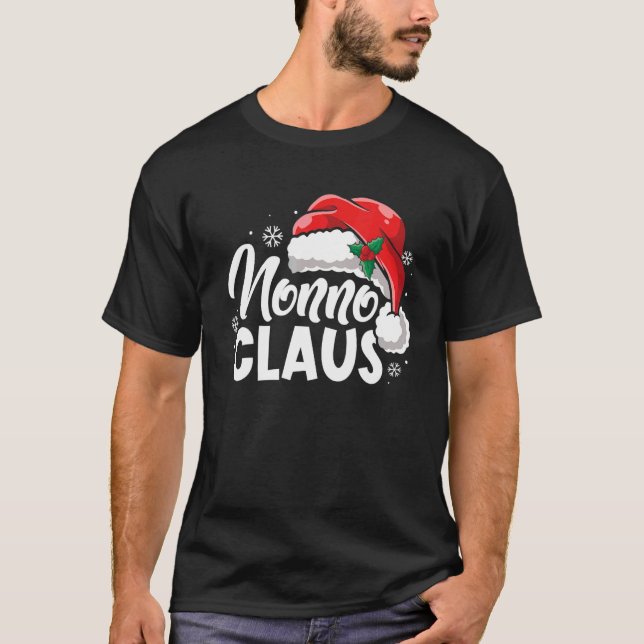 Camiseta Engraçado Não-Claus Natal Família Xmas Sa (Frente)