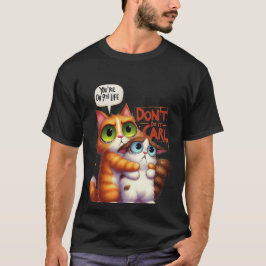 Camiseta Engraçado "Não Faça Isso Carl" 9ª Vida Gato✨🐈🚫