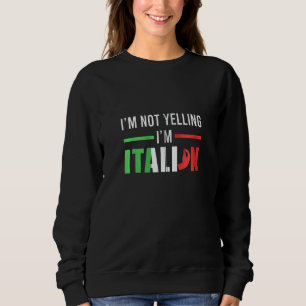 Camiseta Engraçado Não Gritar Bandeira Italiana