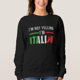 Camiseta Engraçado Não Gritar Bandeira Italiana