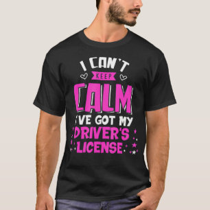 Camiseta Engraçado Não Mantenha Calma Tenho Minha Licença D