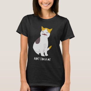 Camiseta Engraçado não me toques no Cat Ew Human Ew Pessoas