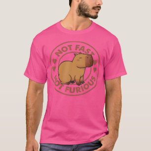 Camiseta Engraçado Não Rápido Não Furioso Capybara
