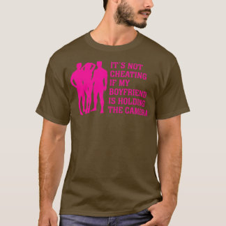 Camiseta Engraçado Não Trair Se Meu Namorado Está Segurando