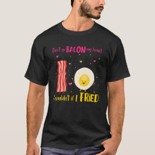 Camiseta Engraçado Não Volte Para O Meu Coração Legal Bacon