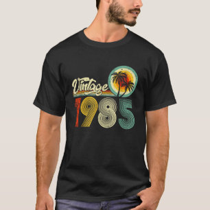 Camiseta Engraçado Nascer De Vintage Em 1985 Com 40 Anos De
