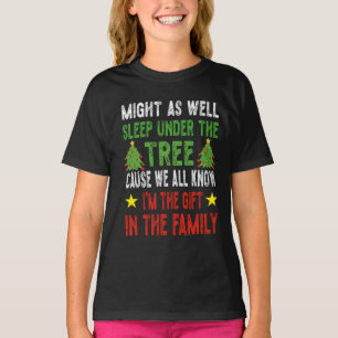 Camiseta Engraçado Natal Crianças de Natal Pijamas Meninas 