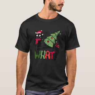 Camiseta Engraçado Natal De Gato De Inverno, Então Que Mais