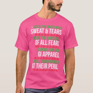 Camiseta Engraçado Natal Jiu Jitsu - Passe Os Mats Bjj Mm