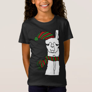 Camiseta Engraçado Natal Llama Cute Llama