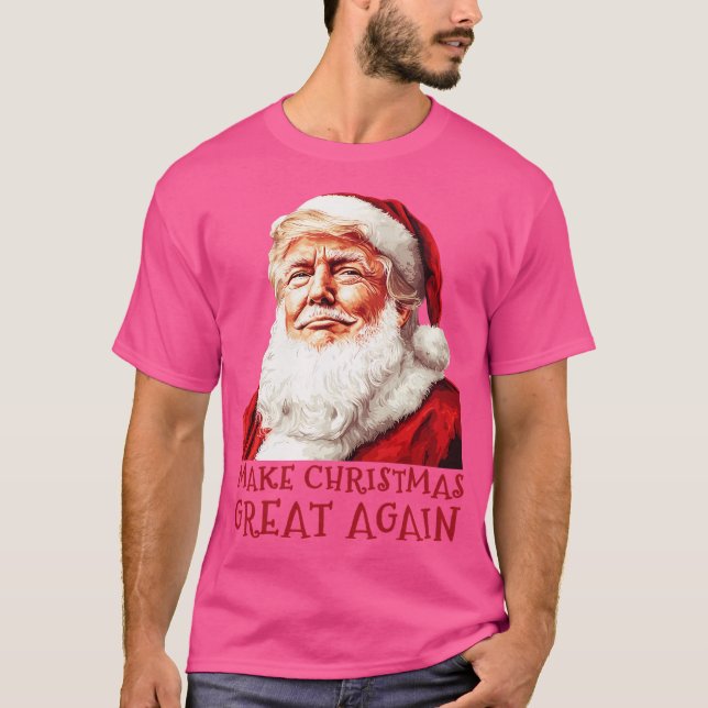 Camiseta Engraçado Natal Papai Noel (Frente)