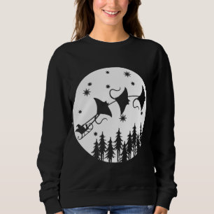 Camiseta Engraçado Natal Papai Noel Sleigh Stingrays Xmas