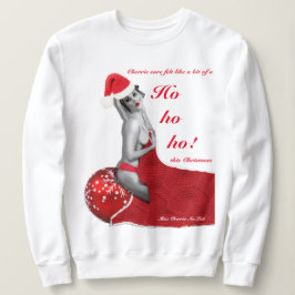 Camiseta Engraçado Natal Pinup Hoe Piada Damas Xmas Jumper