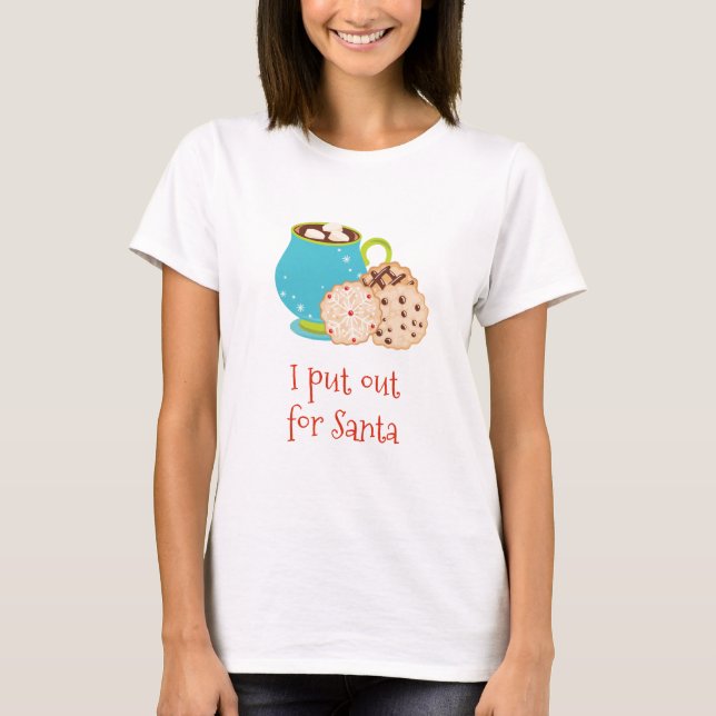 Camiseta Engraçado Natal que fiz para Papais noeis Cookies (Frente)