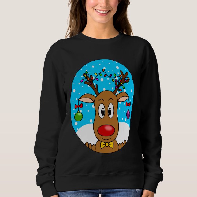 Camiseta Engraçado Natal Red Nosed Reindeer (Frente)
