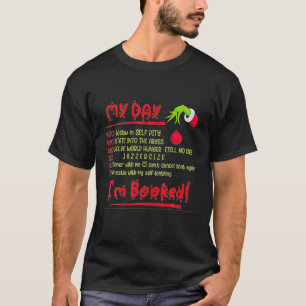 Camiseta Engraçado Natal Xmas G.Rin-Ch Meu dia Estou viciad