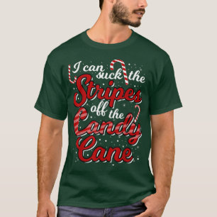 Camiseta Engraçado NatalCandy Cane Adulto Humor Xmas