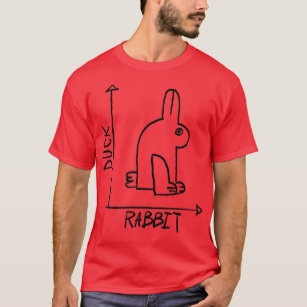 Camiseta Engraçado Nerd de Ciência Duck Rabbit Física Geek 