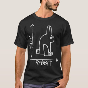 Camiseta Engraçado Nerd de Ciência Duck Rabbit Física Ma